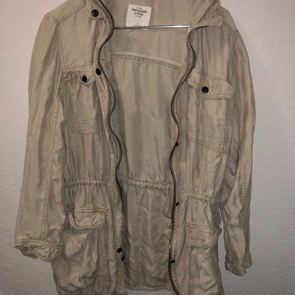 Abercrombie khaki colored jacket